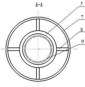 RKA (relativistic klystron amplifier) output cavity with inner conductor arranged inside