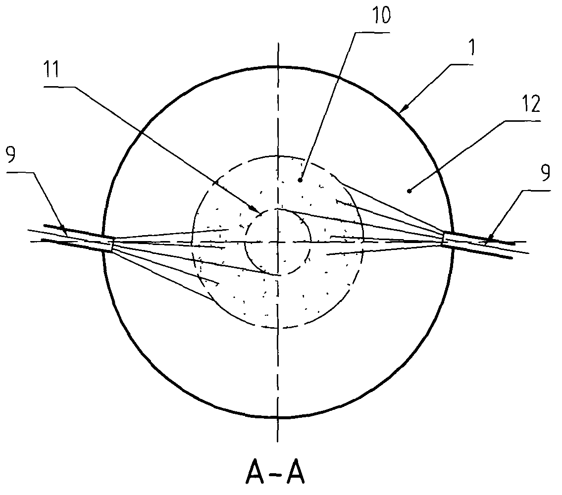 Furnace-inside modification method of furnace gas in Hismelt smelting reduction furnace and smelting reduction furnace thereof