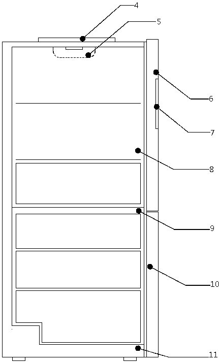 Method for detecting freshness of refrigerator food and refrigerator