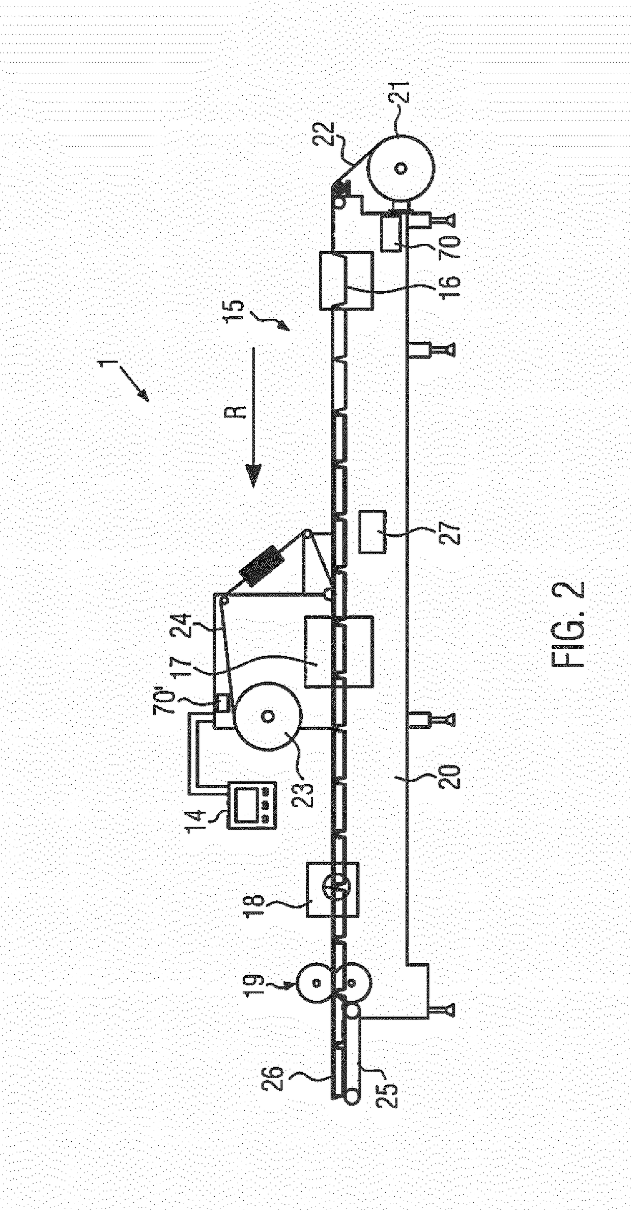 Packaging machine having moisture sensor