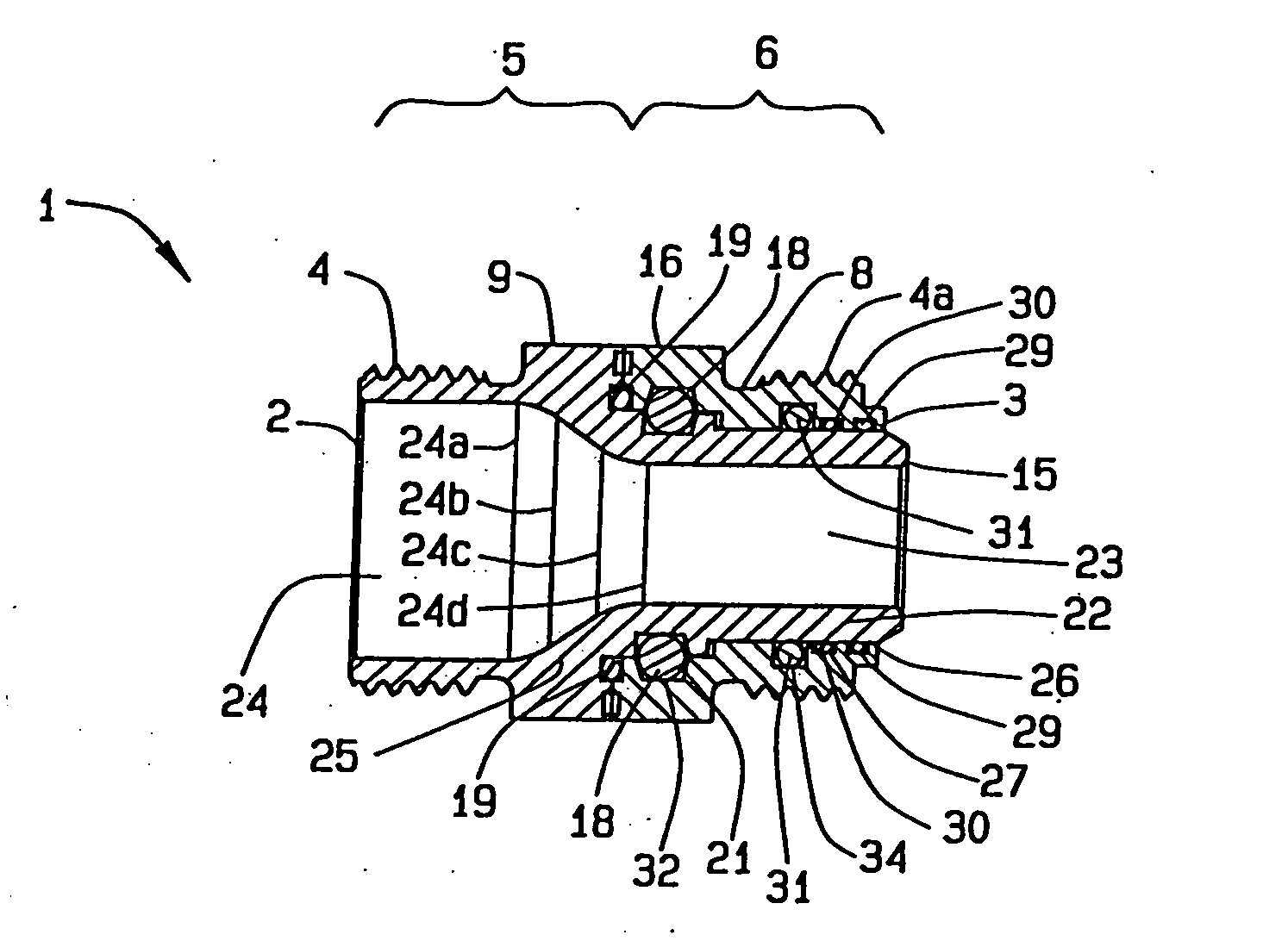 Threaded inline swivel