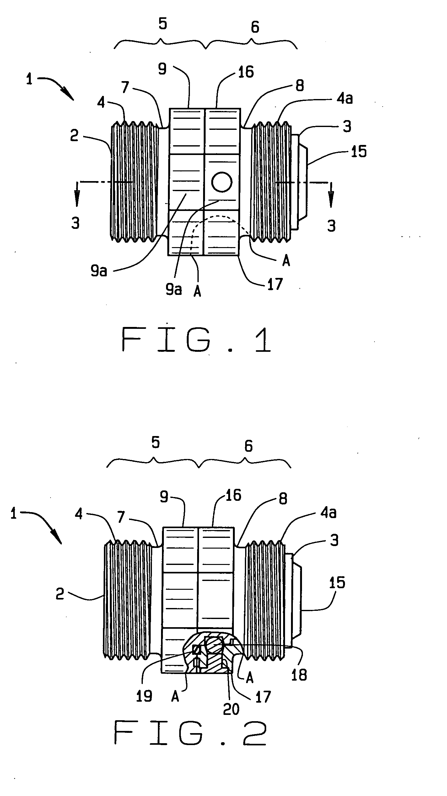 Threaded inline swivel