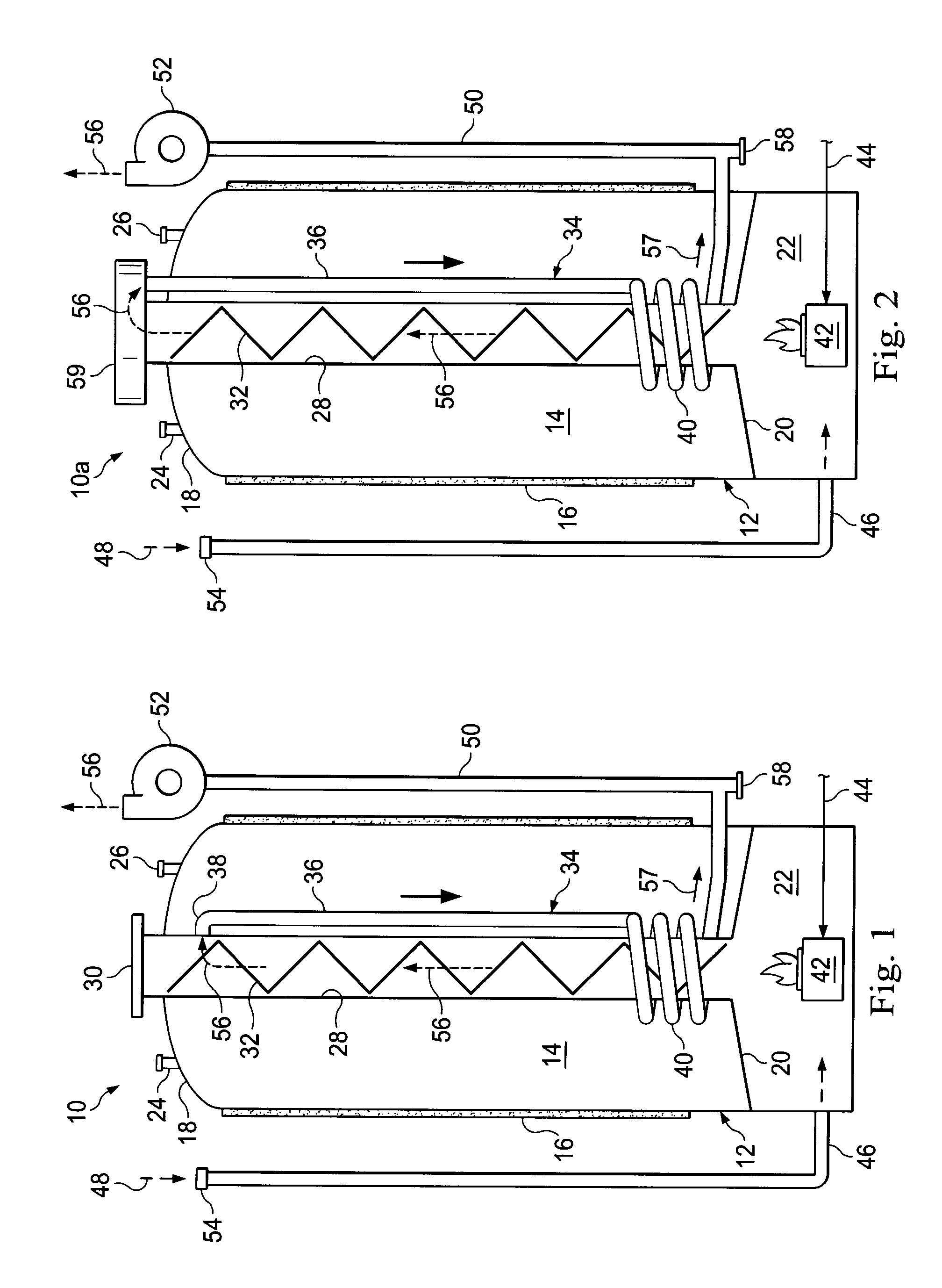 High efficiency gas-fired water heater