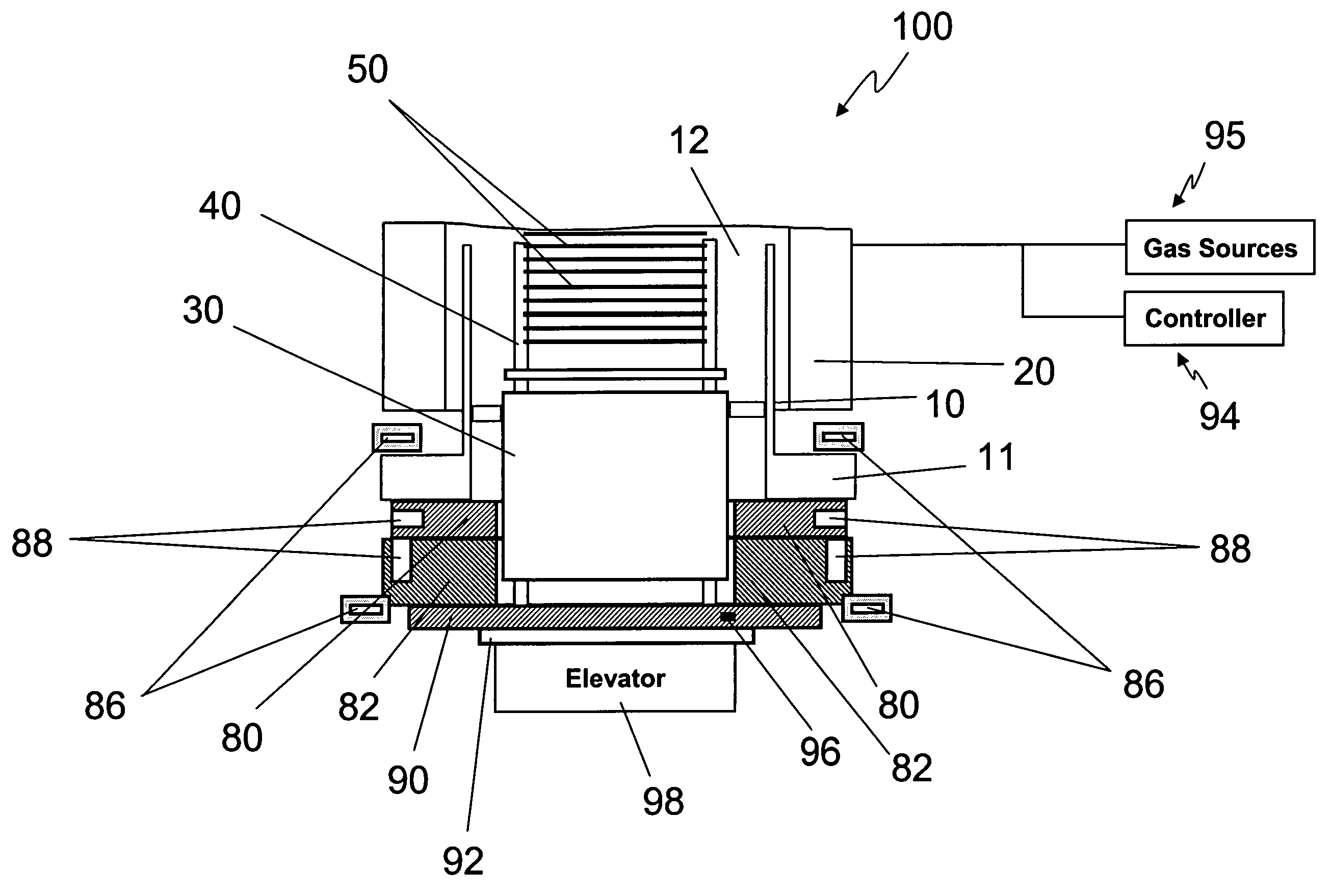 Reactor design for reduced particulate generation