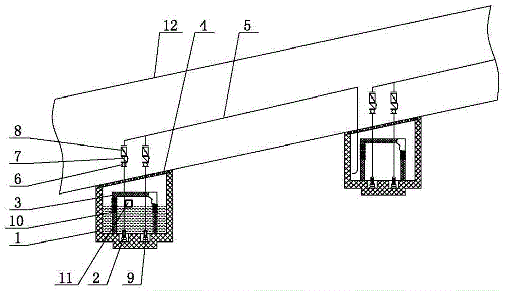 Automatic drainage system of long tunnel reverse slope