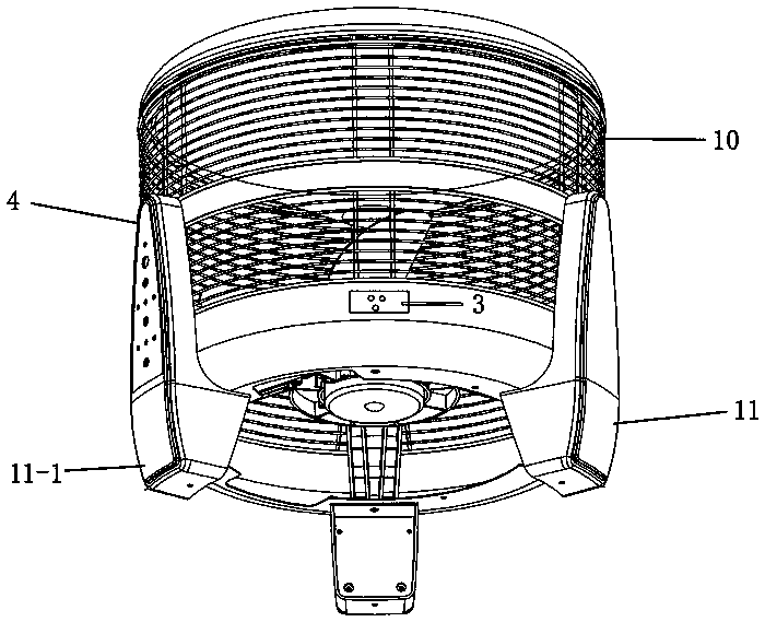 Out wind fan at 360 degrees