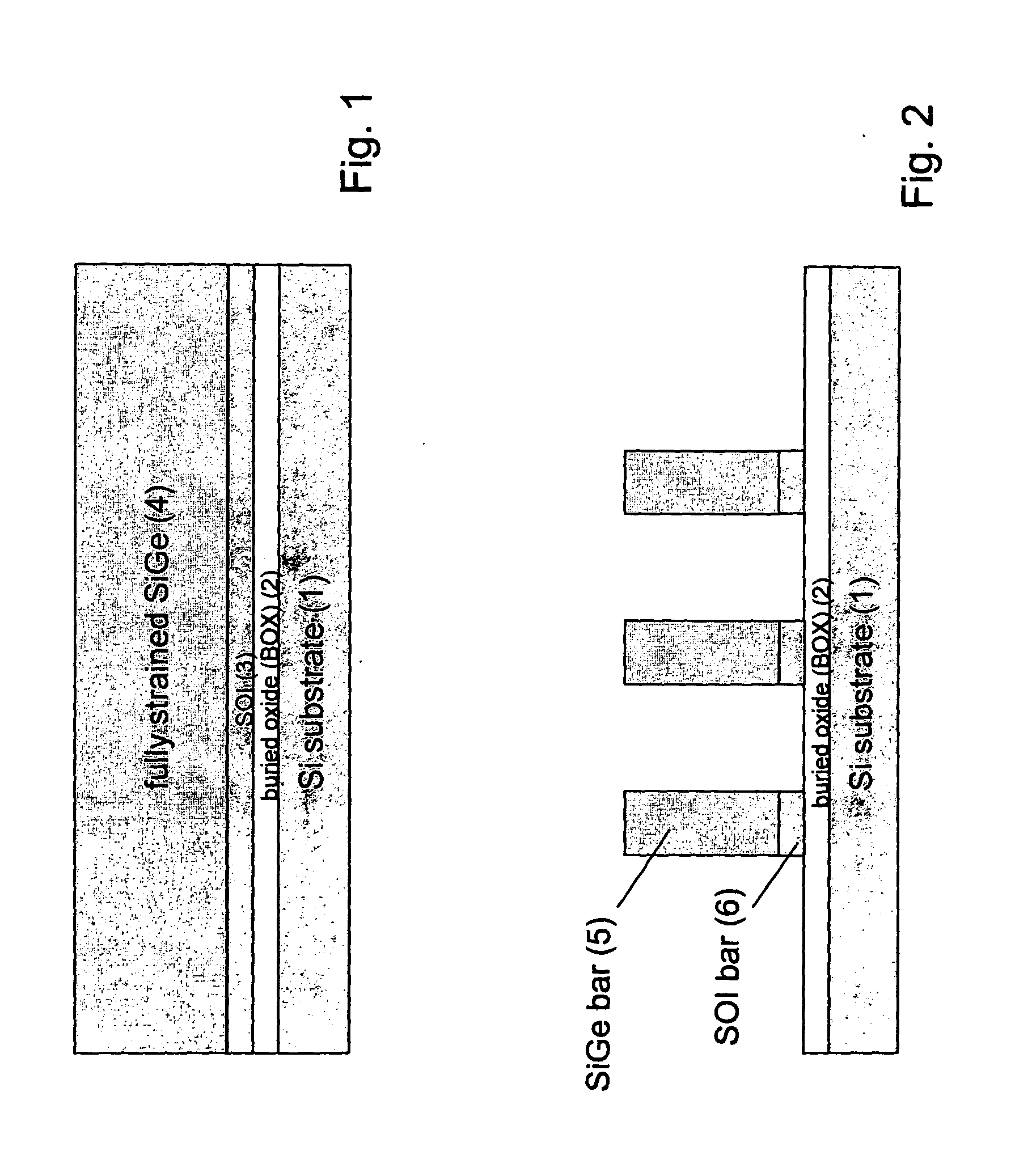 Strained-channel fin field effect transistor (FET) with a uniform channel thickness and separate gates