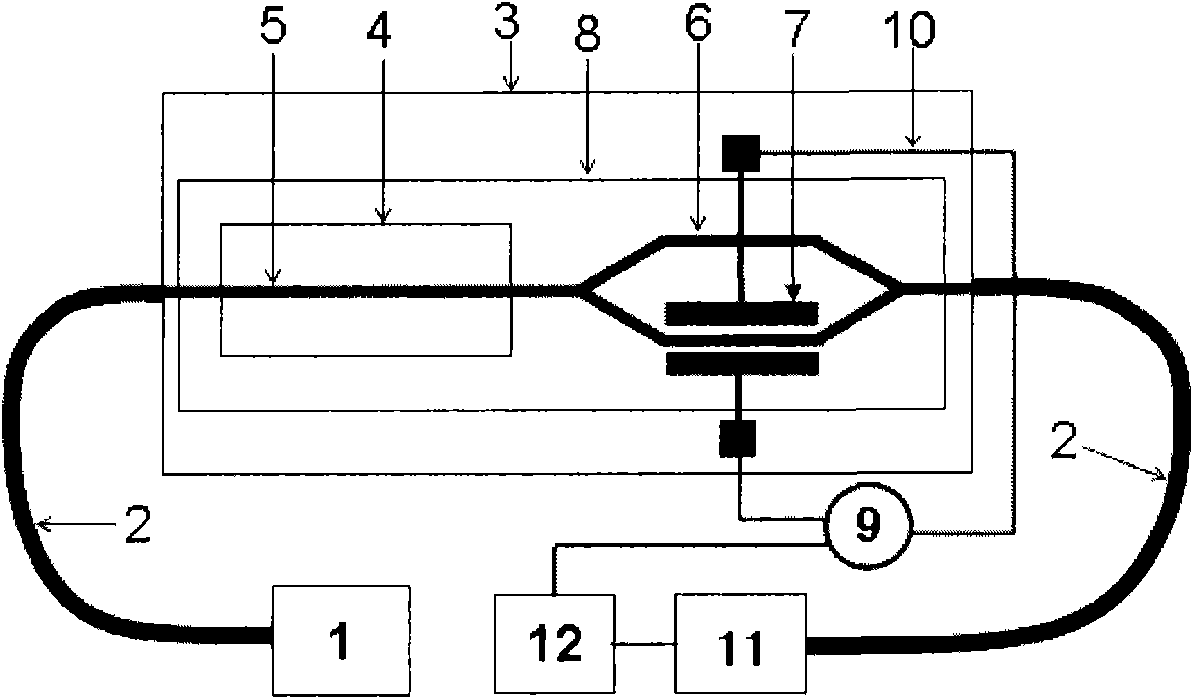 Fourier transform chip spectrometer based on integrated light technique