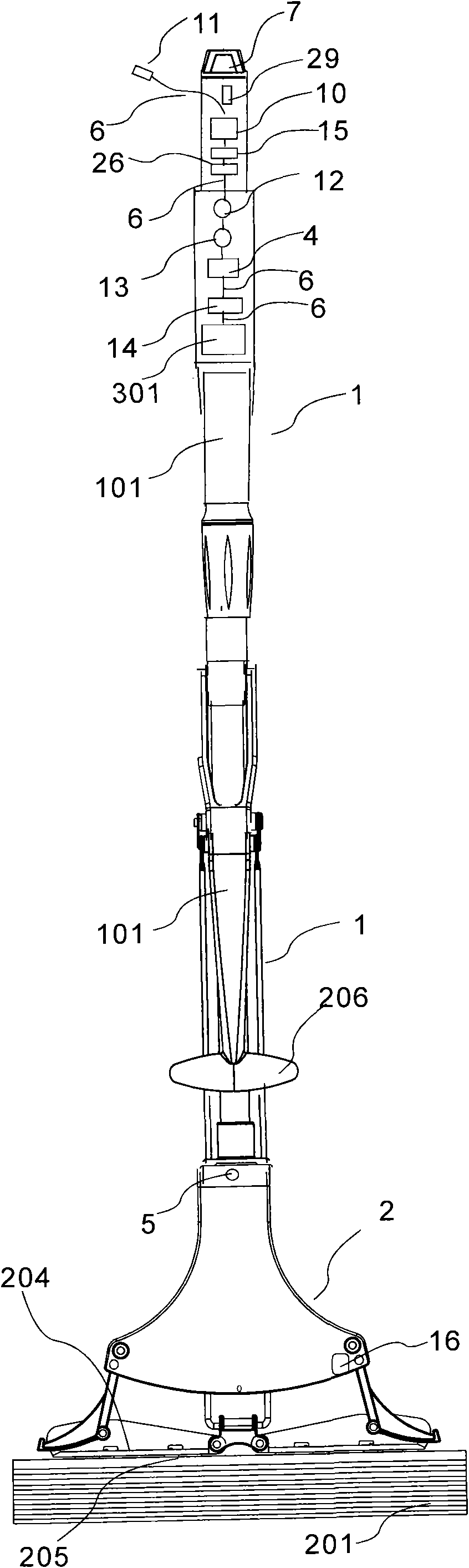 Ozone anion mop for sterilization and decontamination