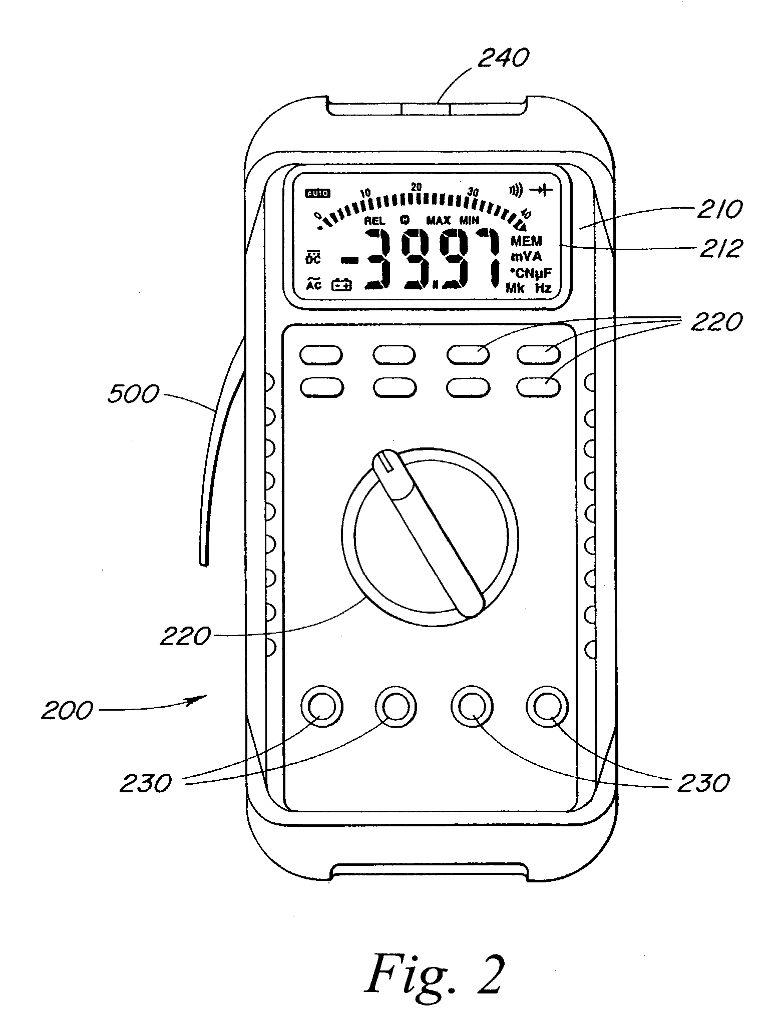 Remote display for portable meter