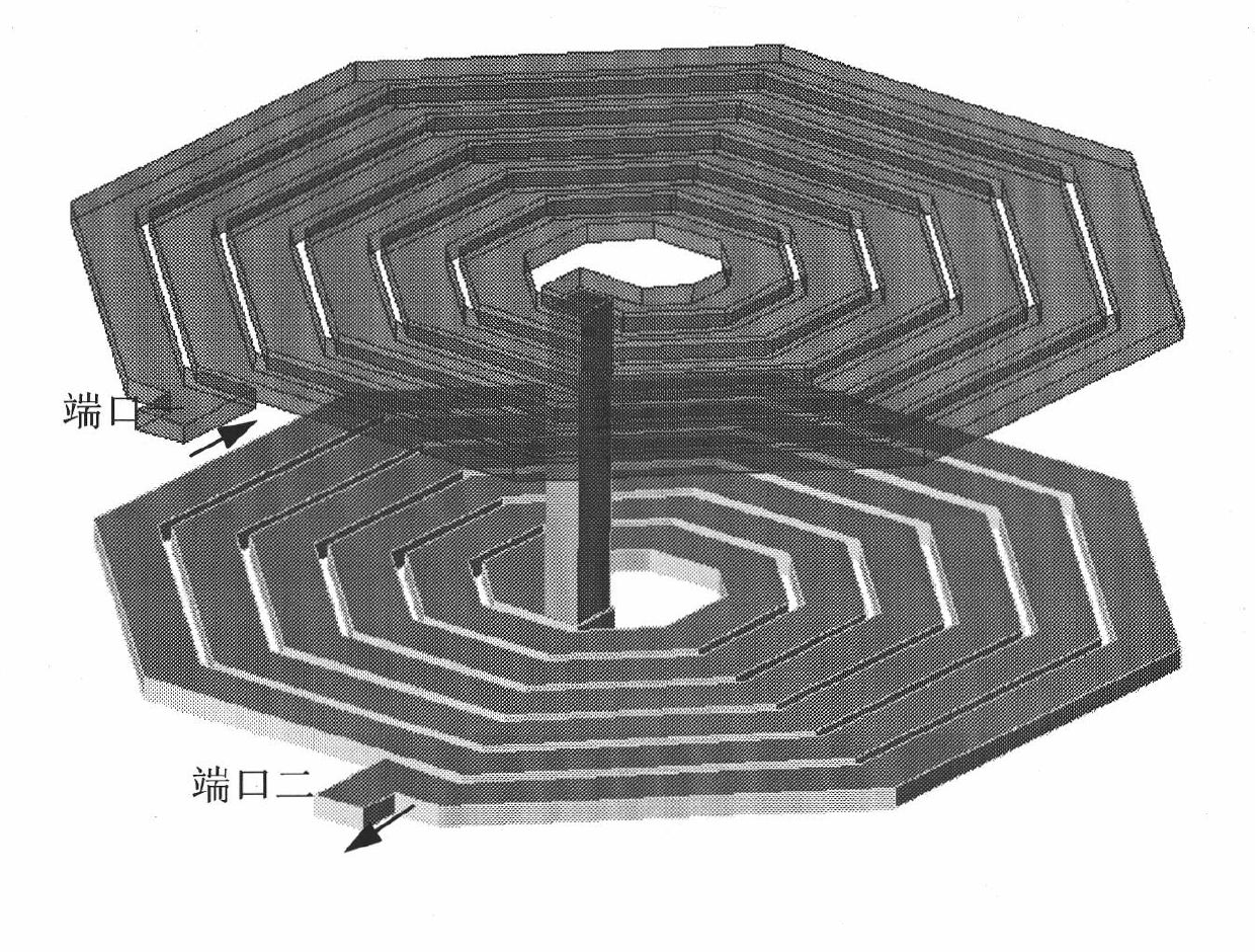 Multi-path laminated inductor with inner path and outer path current compensation function