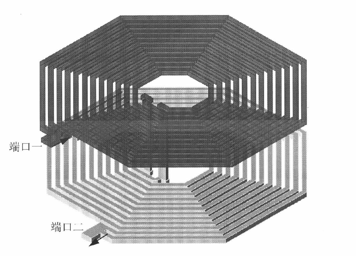 Multi-path laminated inductor with inner path and outer path current compensation function