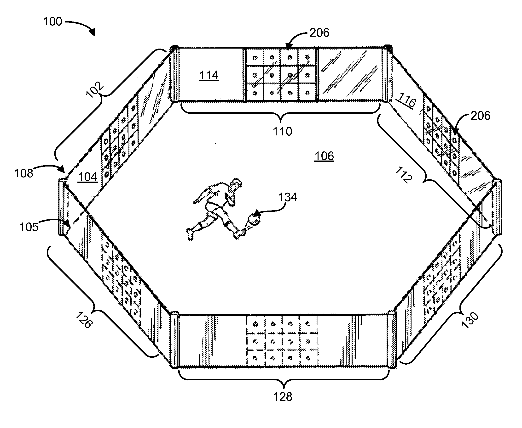 Adjustable fitness arena