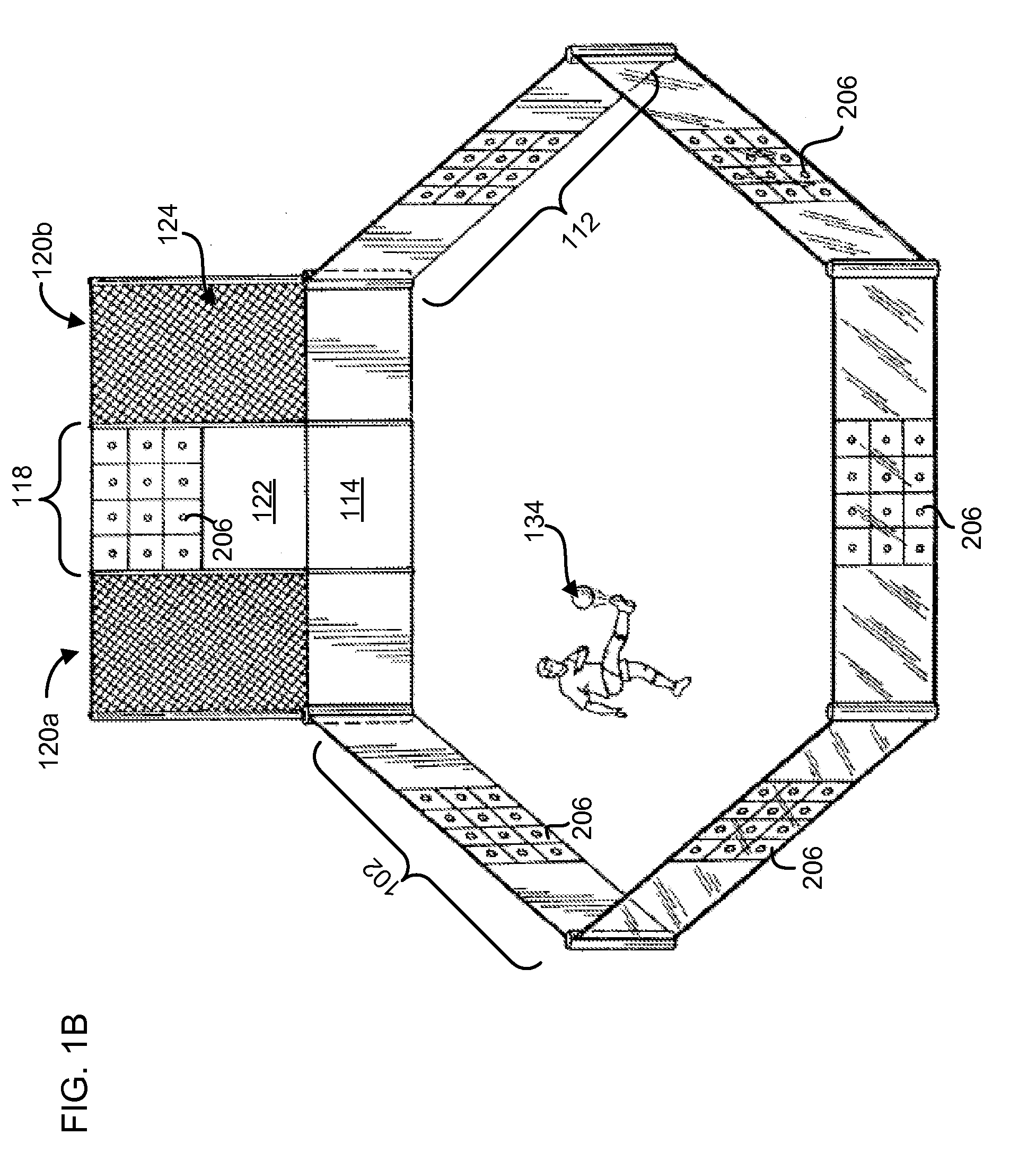 Adjustable fitness arena