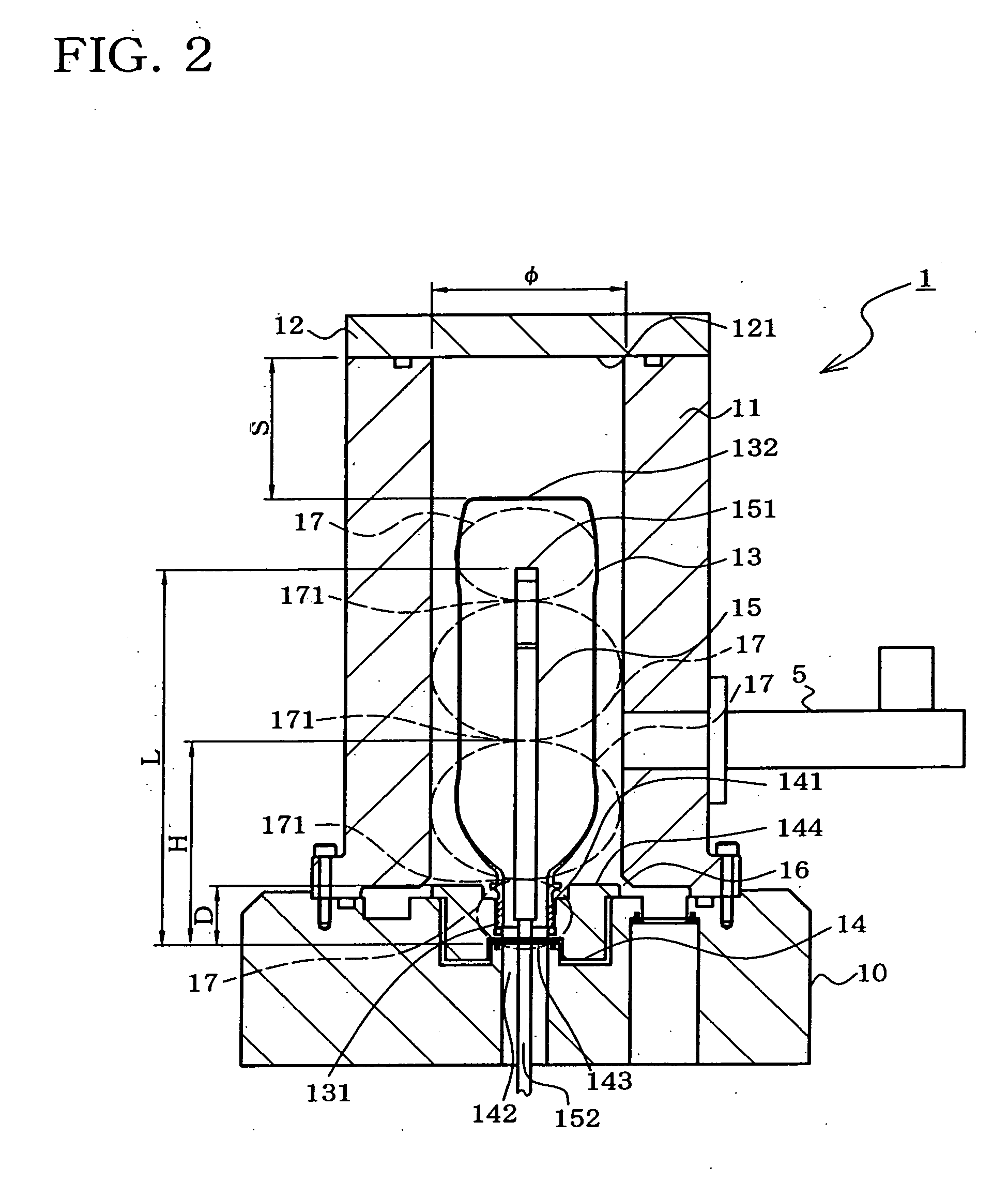 Microwave plasma processing device and plasma processing gas supply member