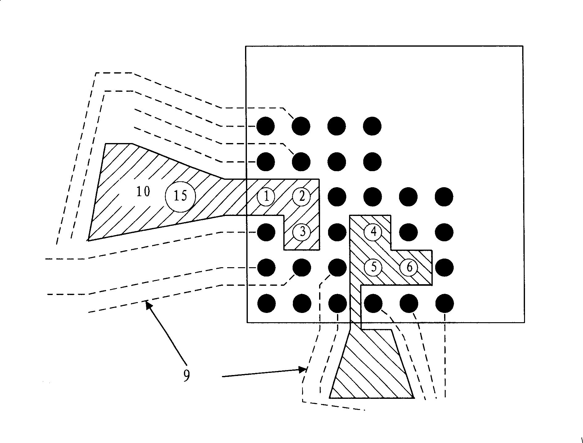 Heat sink for ball single array packaged chip and its application