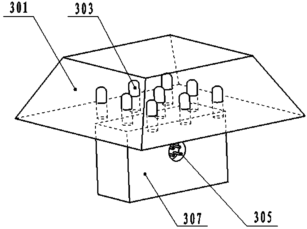 Intersection traffic light capable of achieving road direction simultaneously