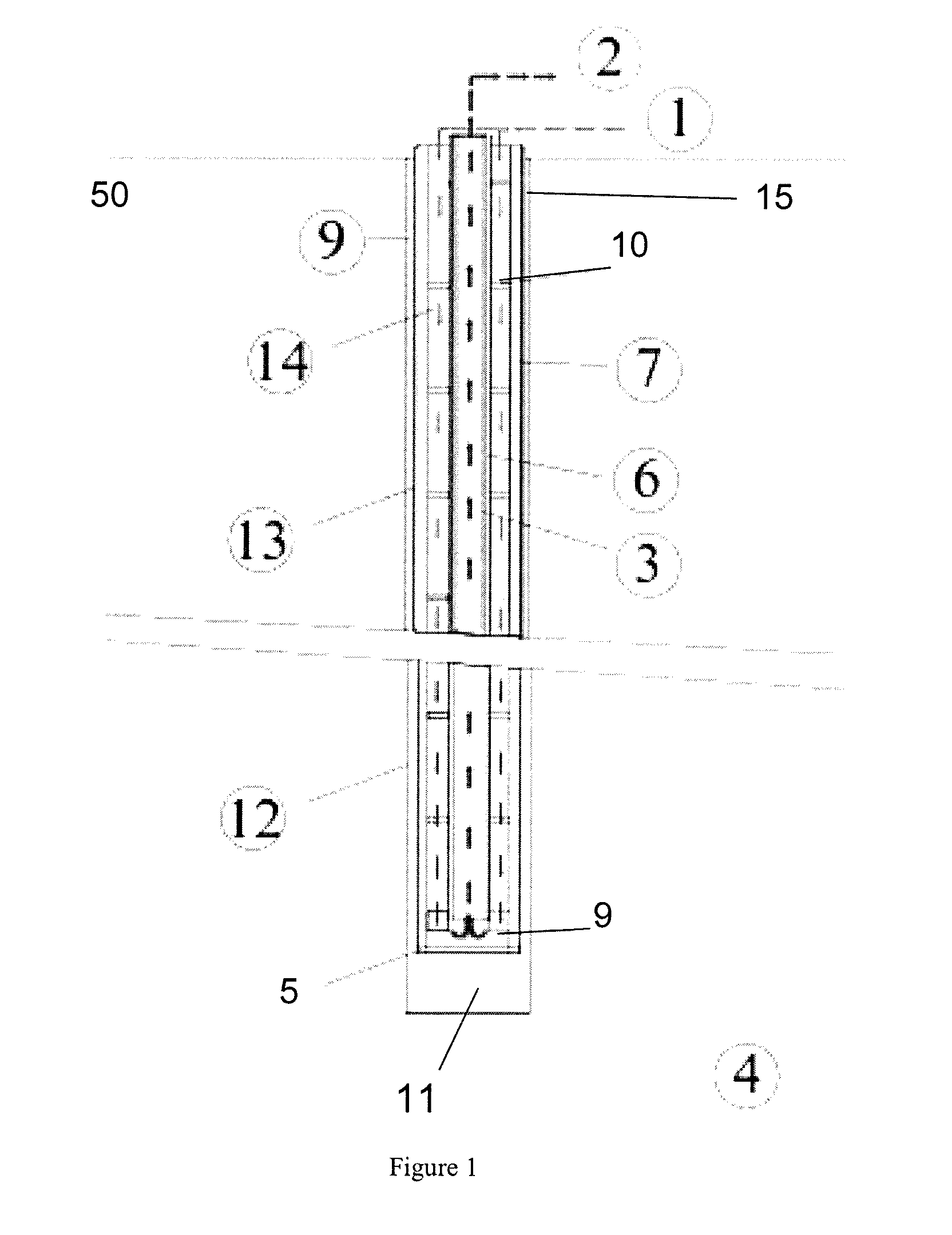 Geothermal loop in-ground heat exchanger for energy extraction