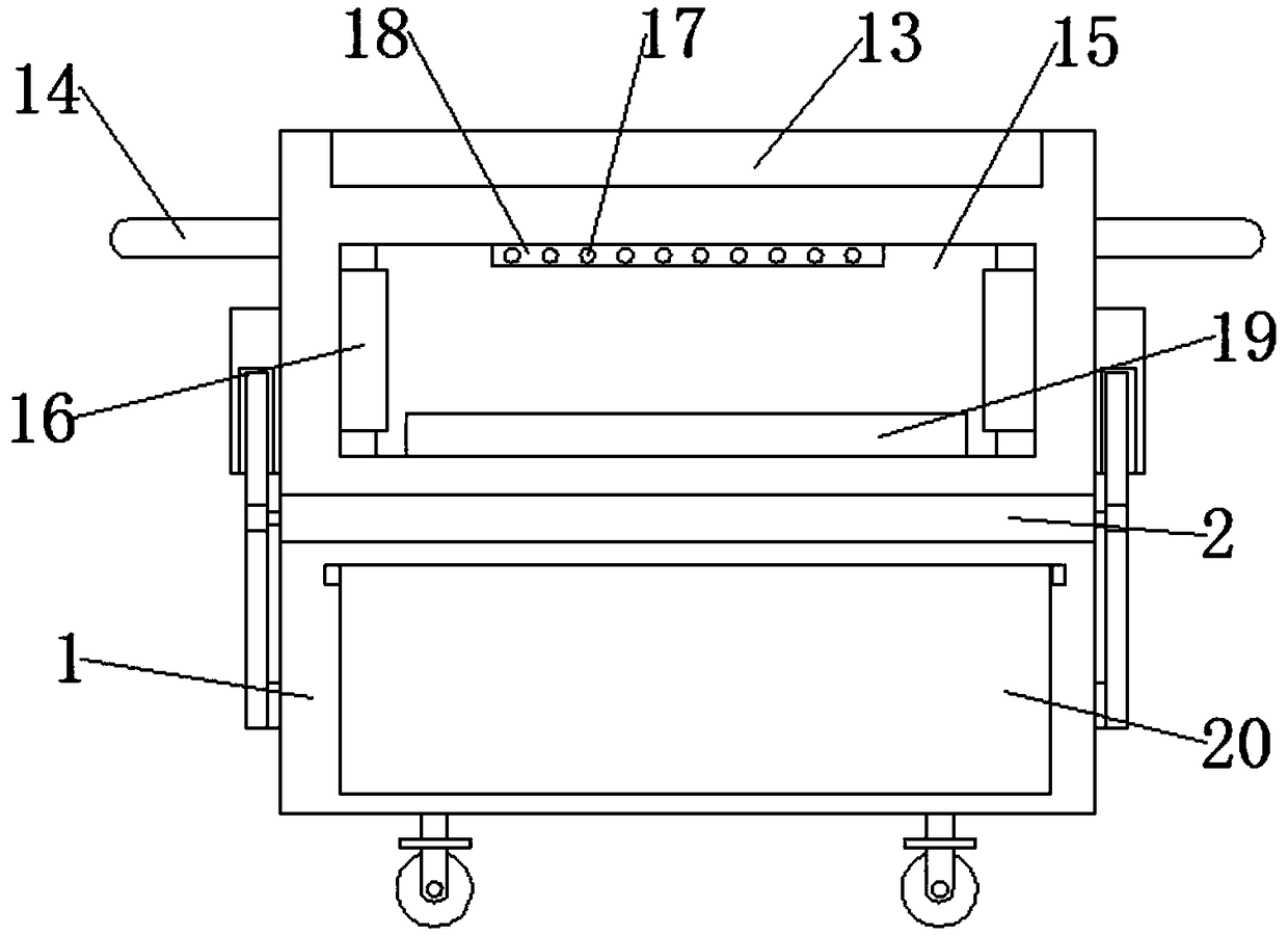 Clinical apparatus conveying device for anesthesiology department