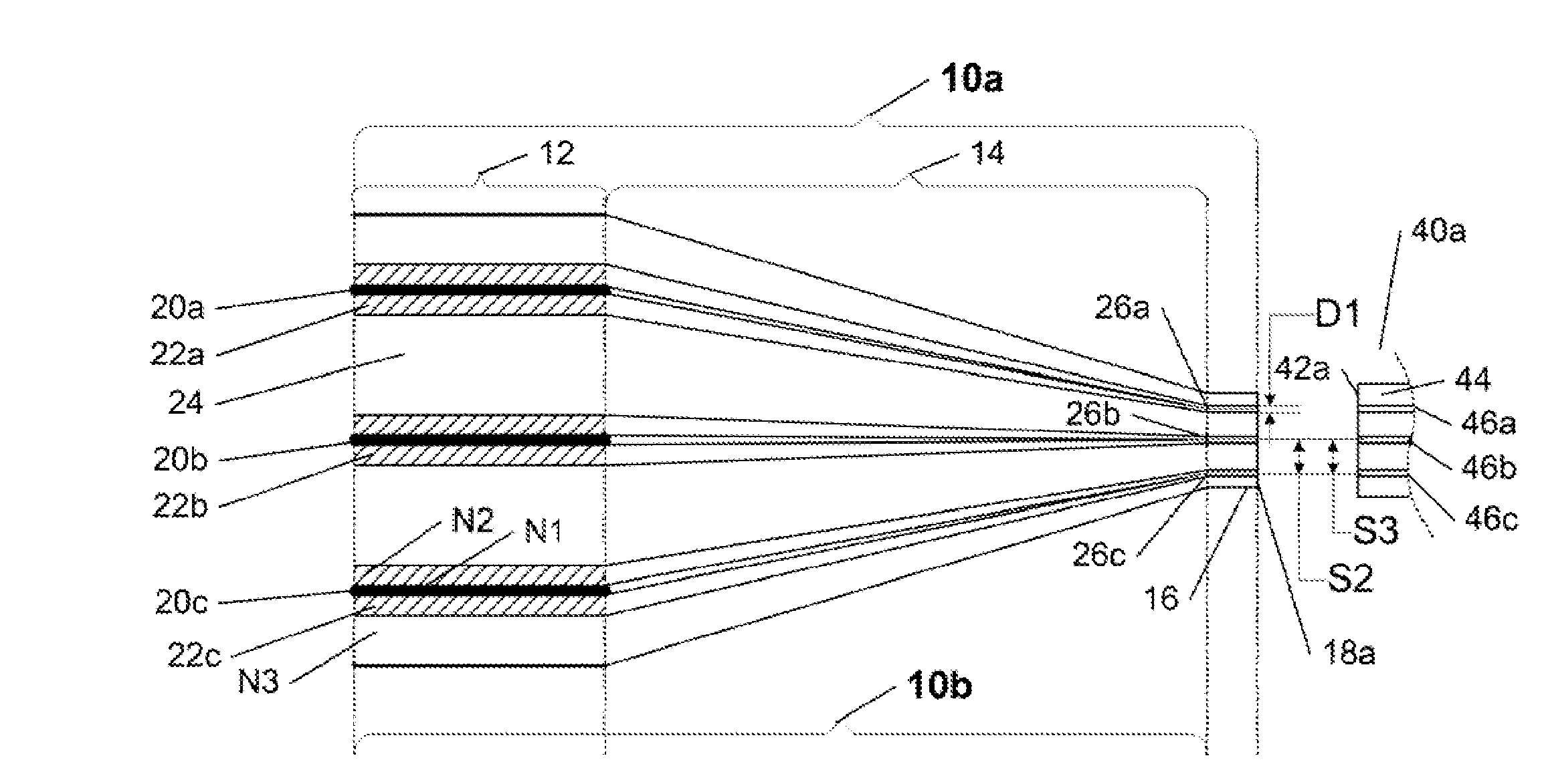 Optical fiber coupler array