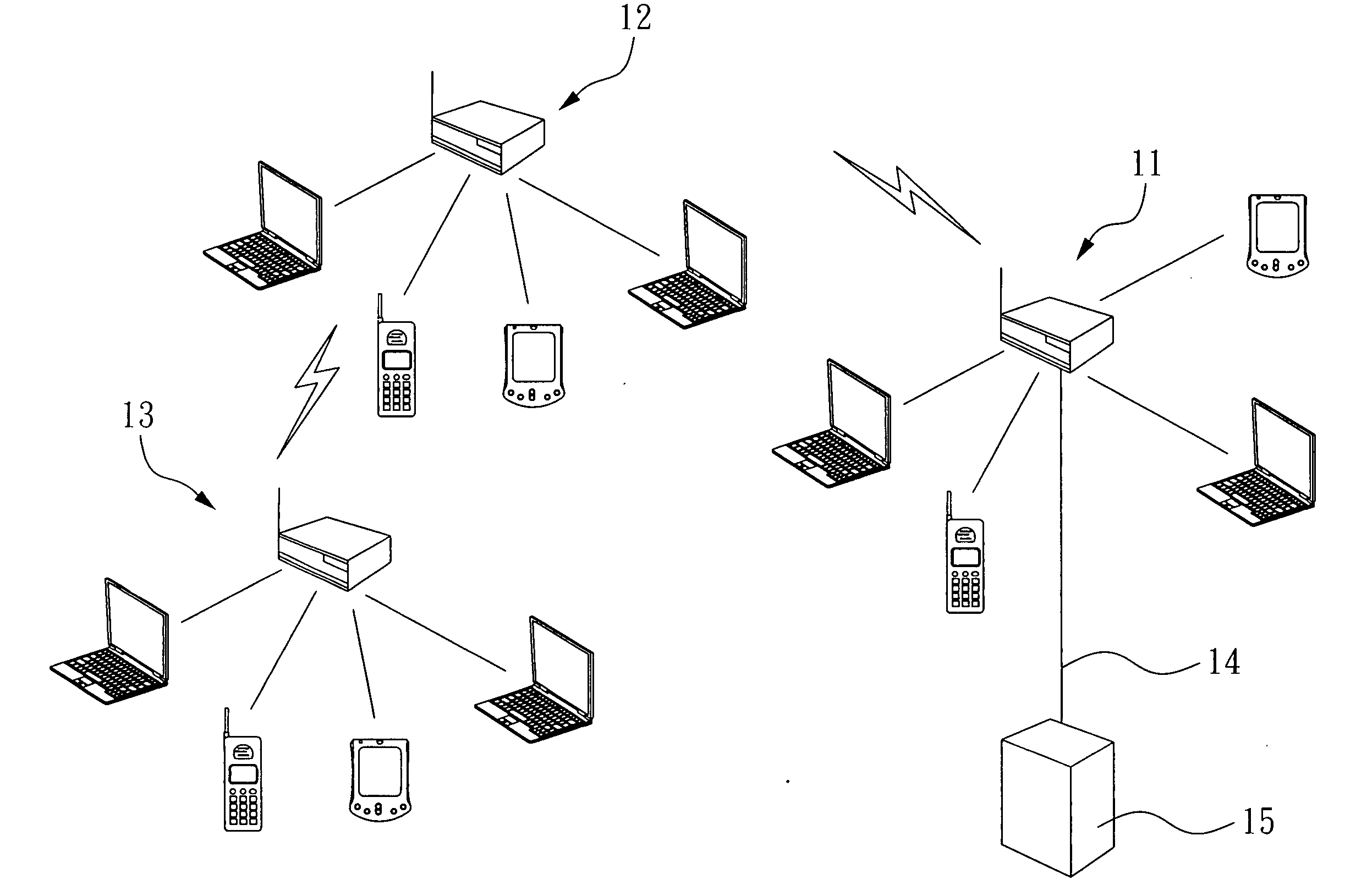 Base station interference-free antenna module and WiFi base station mesh network system using the antenna module