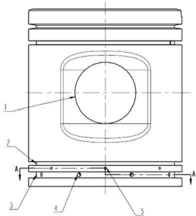 Piston oil-return structure of horizontal opposed piston two-stroke internal combustion machine