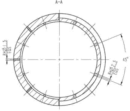 Piston oil-return structure of horizontal opposed piston two-stroke internal combustion machine