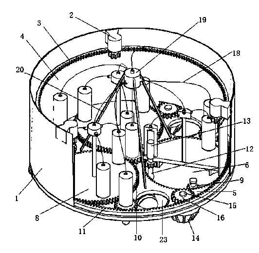 Cutterhead device for large-diameter full-section impact crushing of hard rock