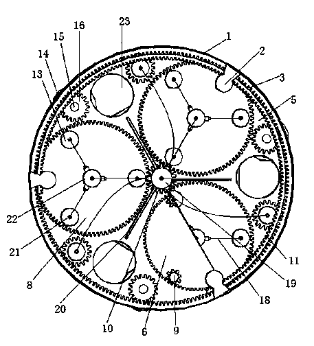 Cutterhead device for large-diameter full-section impact crushing of hard rock