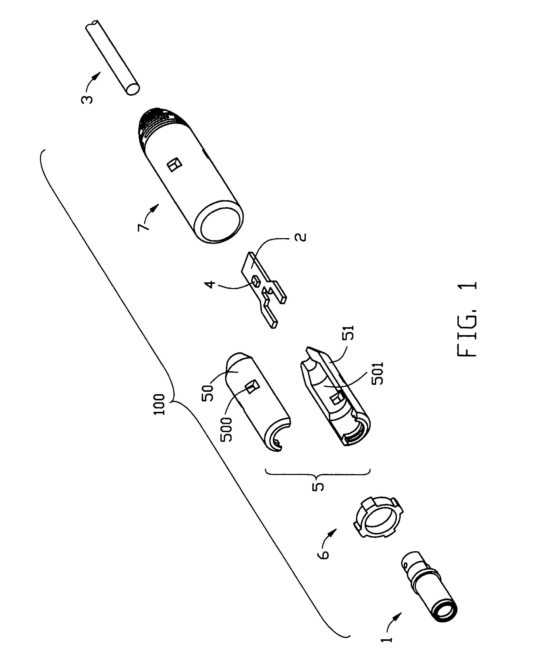 Power connector with light indicator