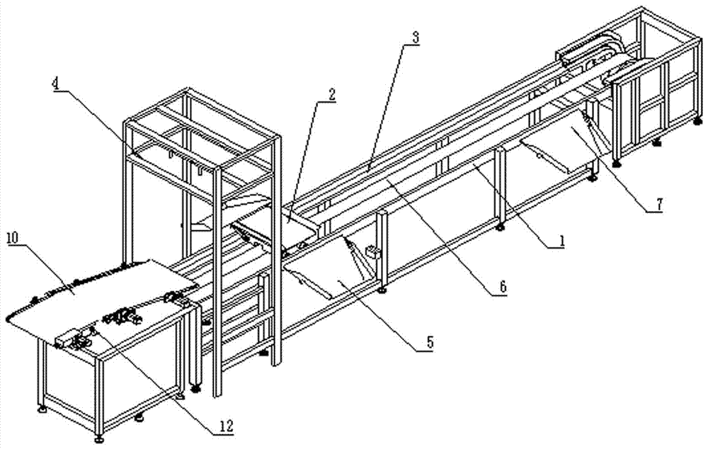 Straight line vertical type intersected belt sorting machine, and control system and control method thereof