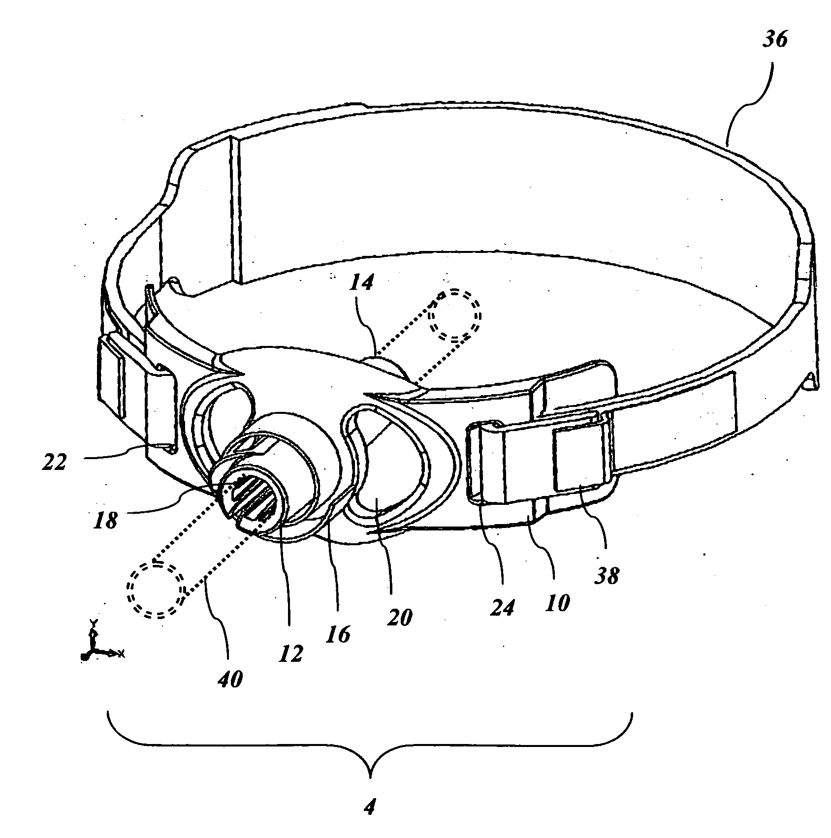 Monolithic endotracheal tube holder