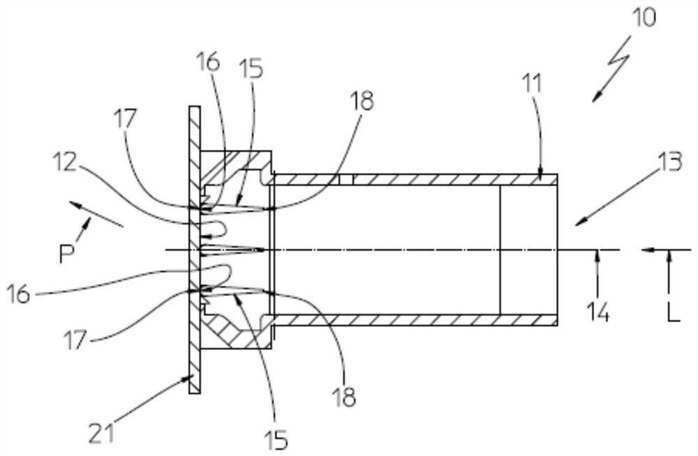 Air outlet for the interior of a motor vehicle