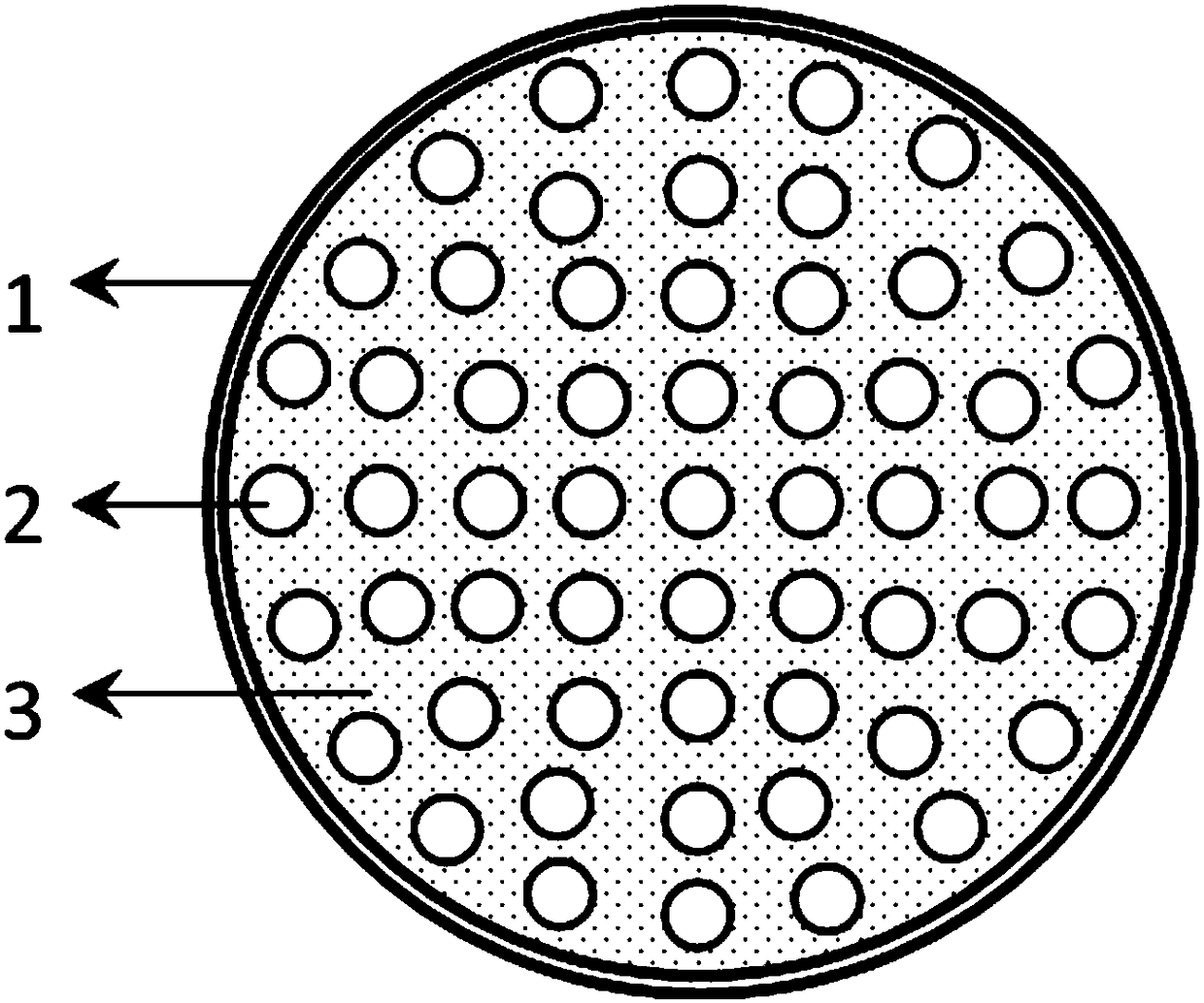 Rapid-heat-absorption filter based on hollow fibers and application thereof