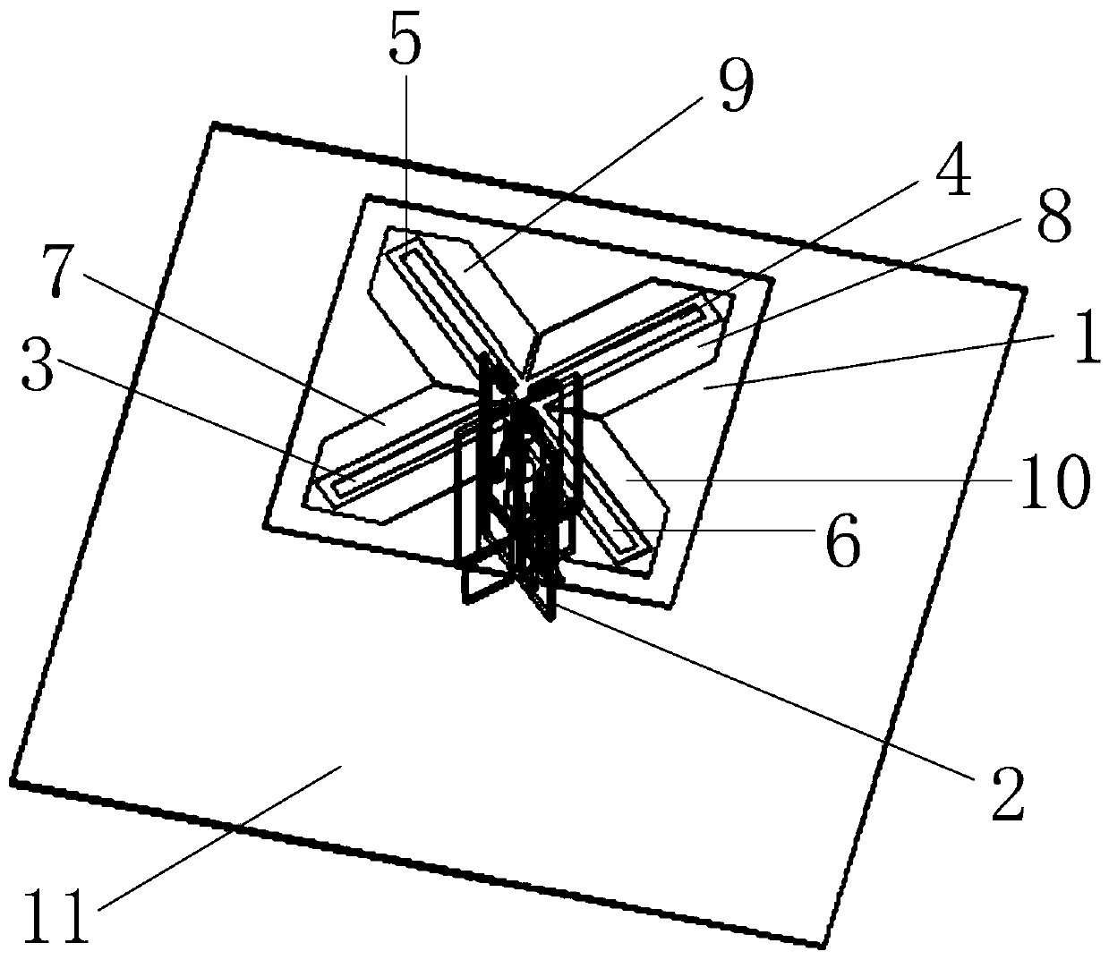 Broadband dual-polarization filtering base station antenna unit, base station antenna array and communication device