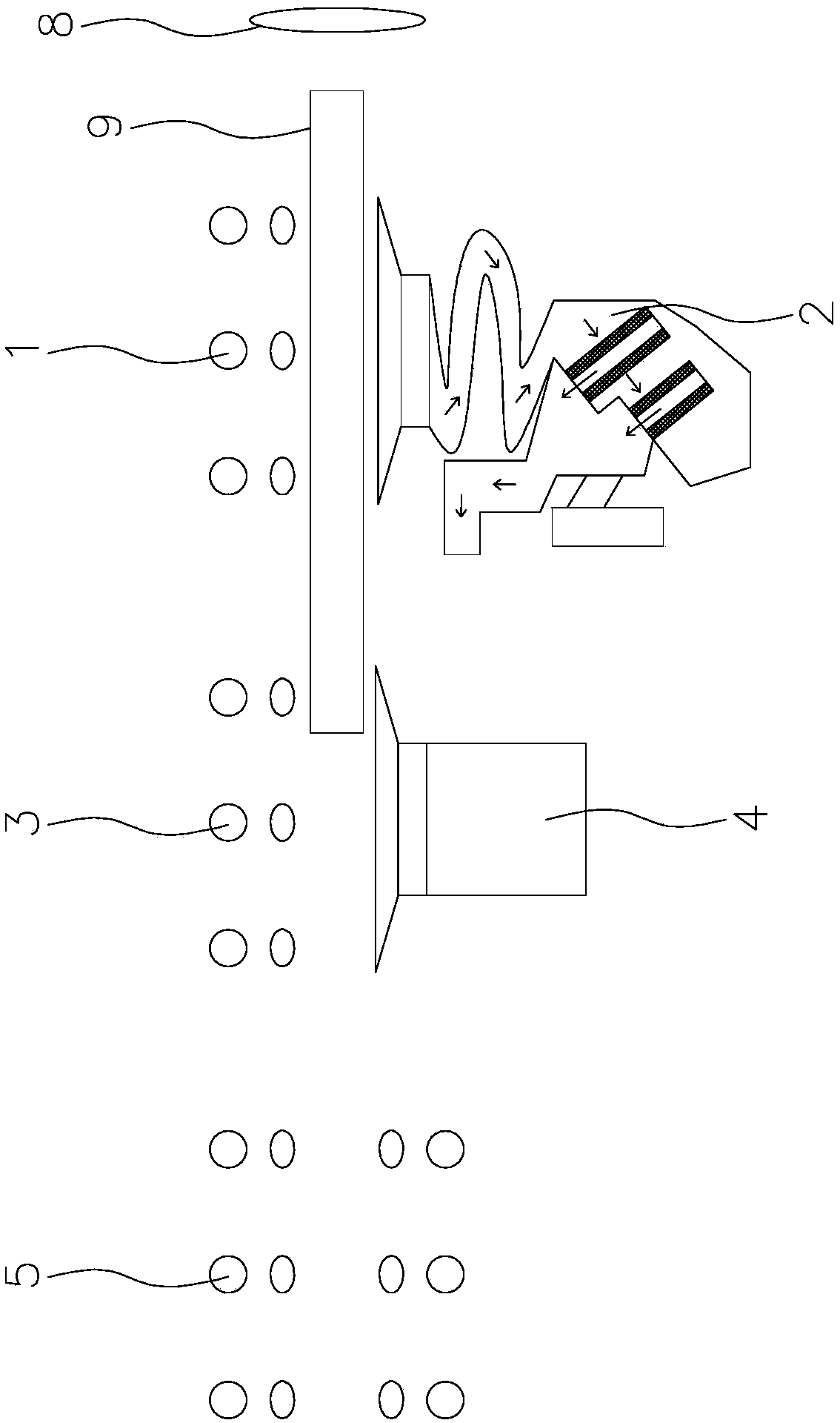 Quick cooling method of aluminum profile extrusion on-line quenching process