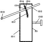 A continuous garden marking device with automatic deviation correction function