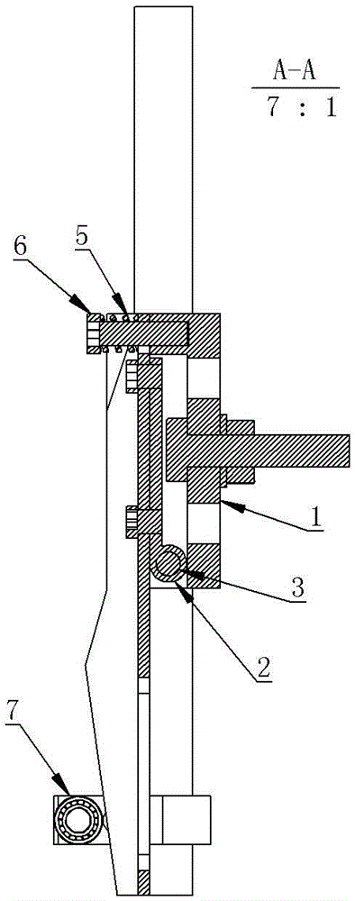 Lower slide block stitch adjusting device