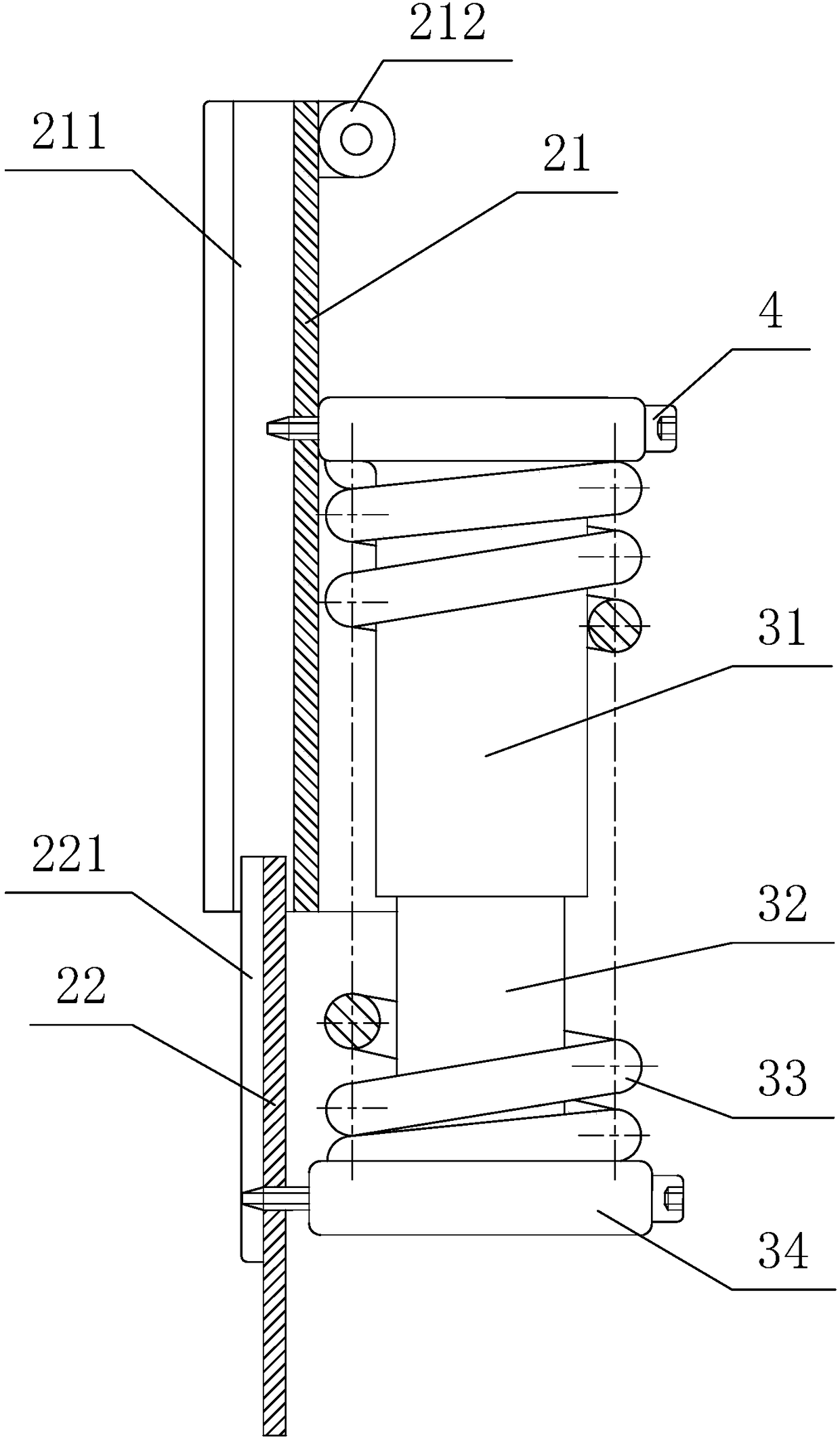 Anti-decoupling device for crane hook