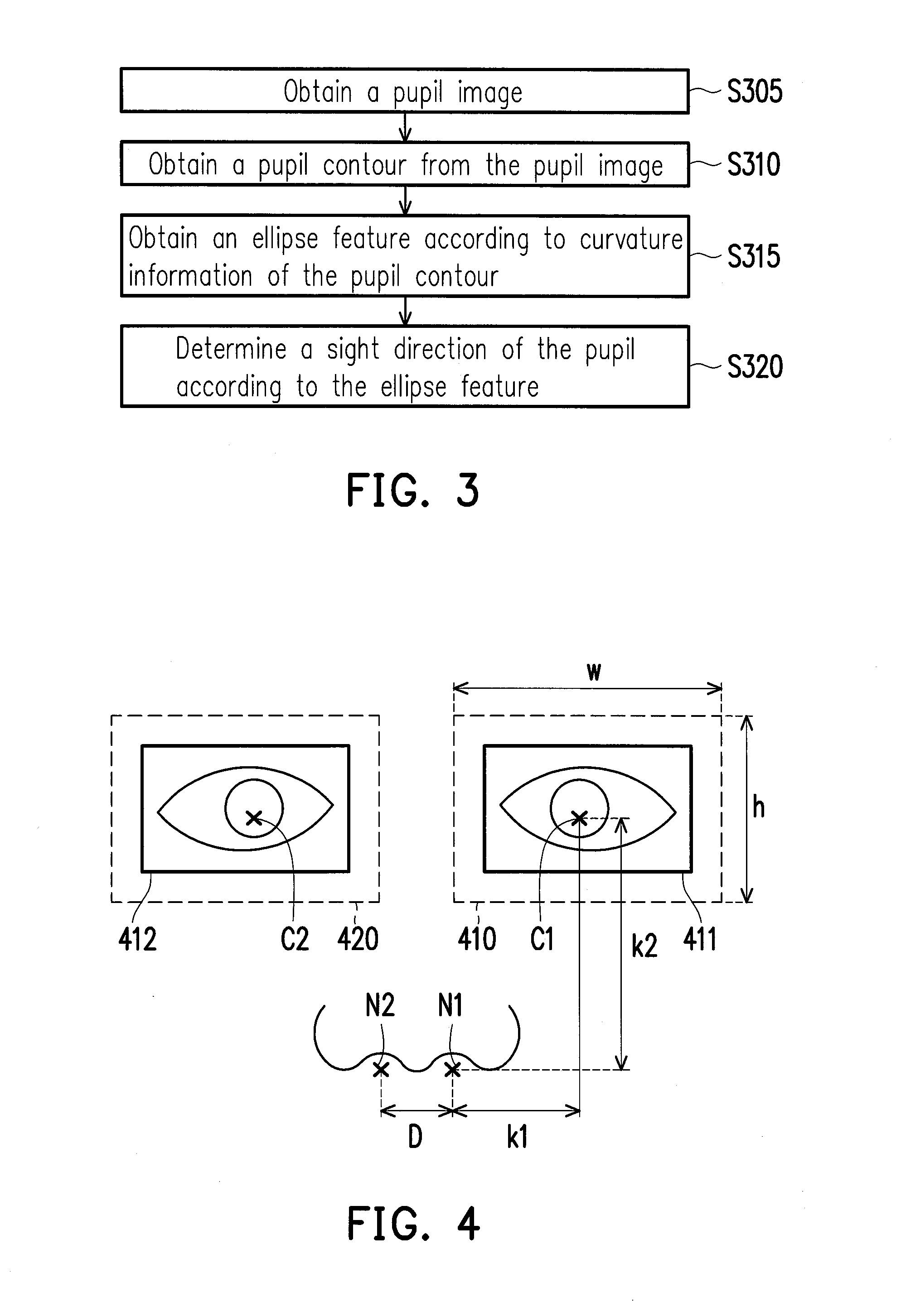 Method, apparatus and computer program product for positioning pupil