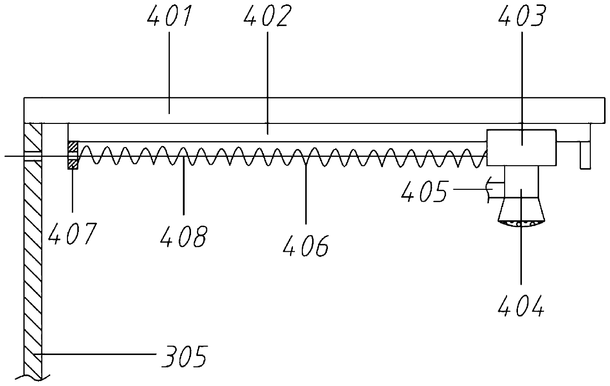 Lever principle-based chemical spraying vehicle for municipal road green belts