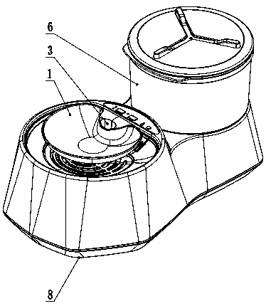 Pet water dispenser of circulating water