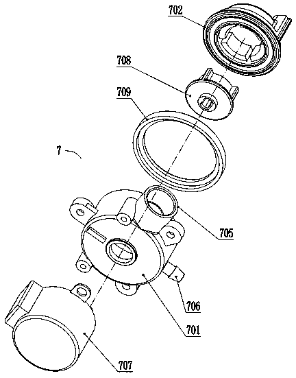 Pet water dispenser of circulating water