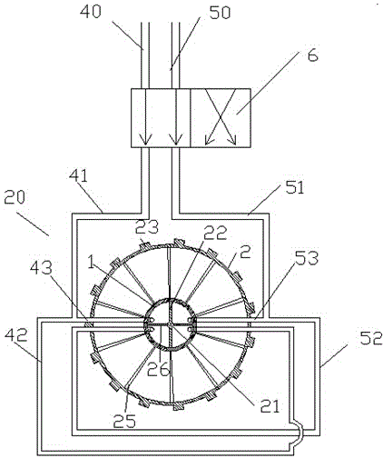 Liquid supply device with ball thrust bearing and buffered limit pipe section