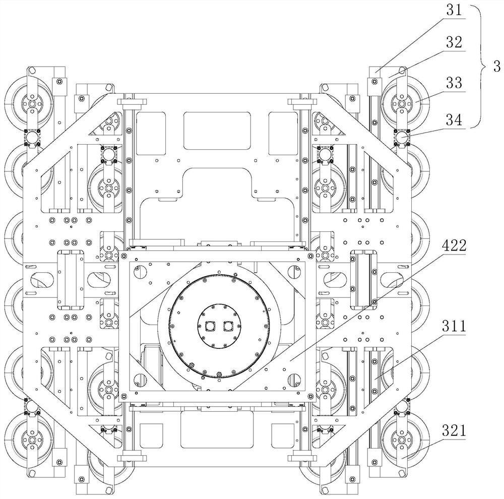 Movable friction stir welding device with automatic transfer function