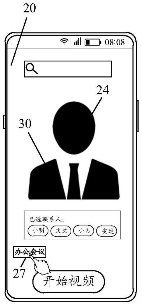 Video session method and device and electronic equipment