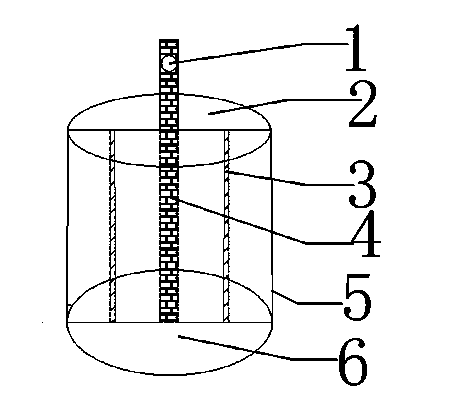 Anti-oxidation counter weight device resistant to self-excited vibration for high voltage overhead transmission line