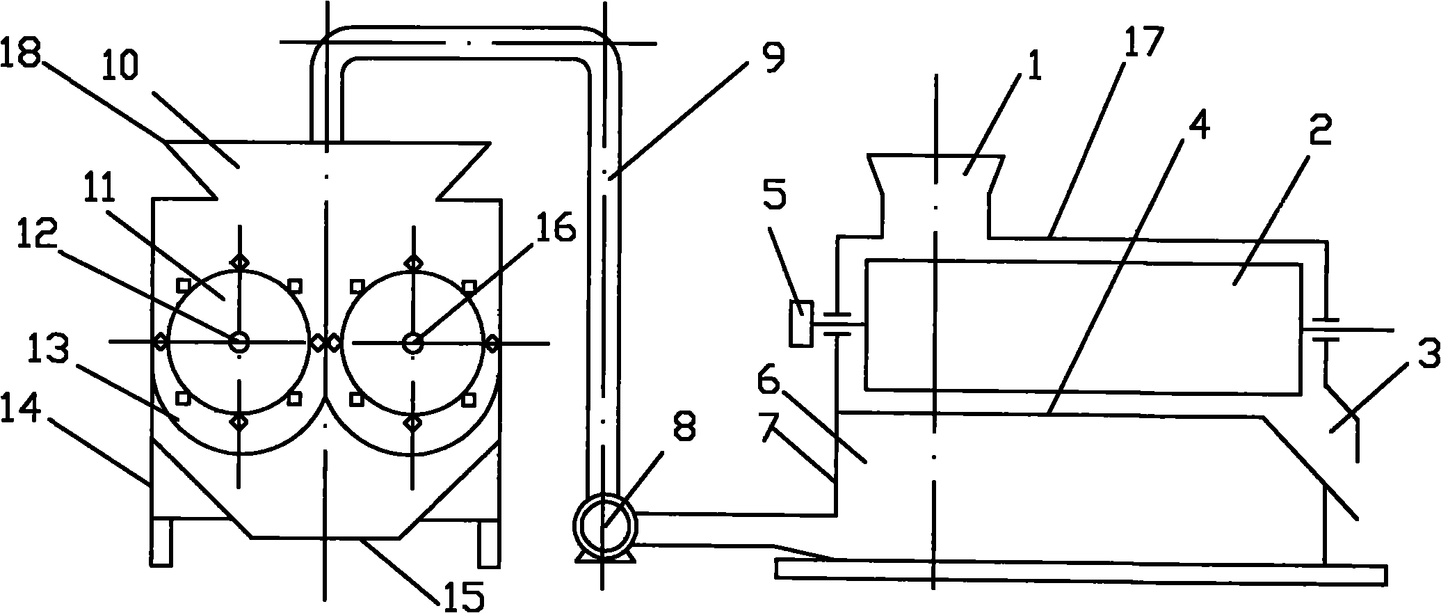 Rice hull biologic grain forming and rice milling machine