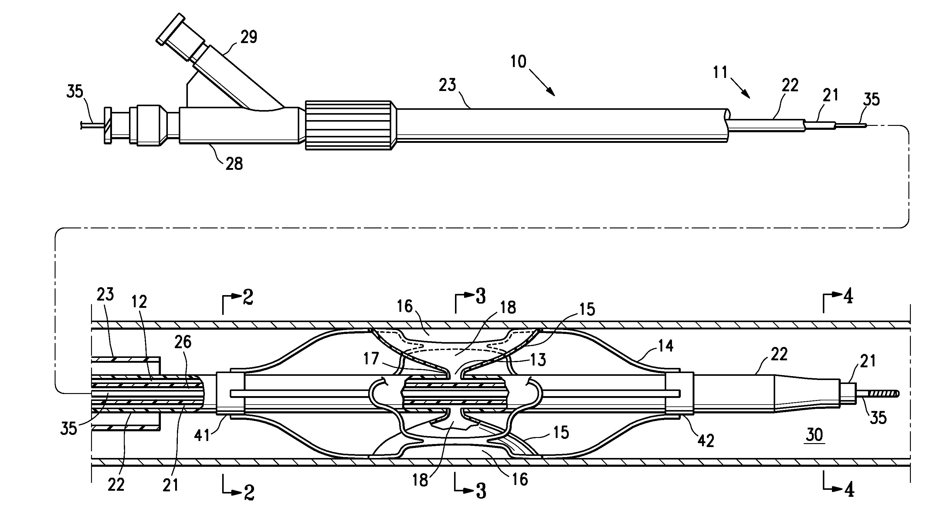 Low profile agent delivery perfusion catheter having a funnel shaped membrane