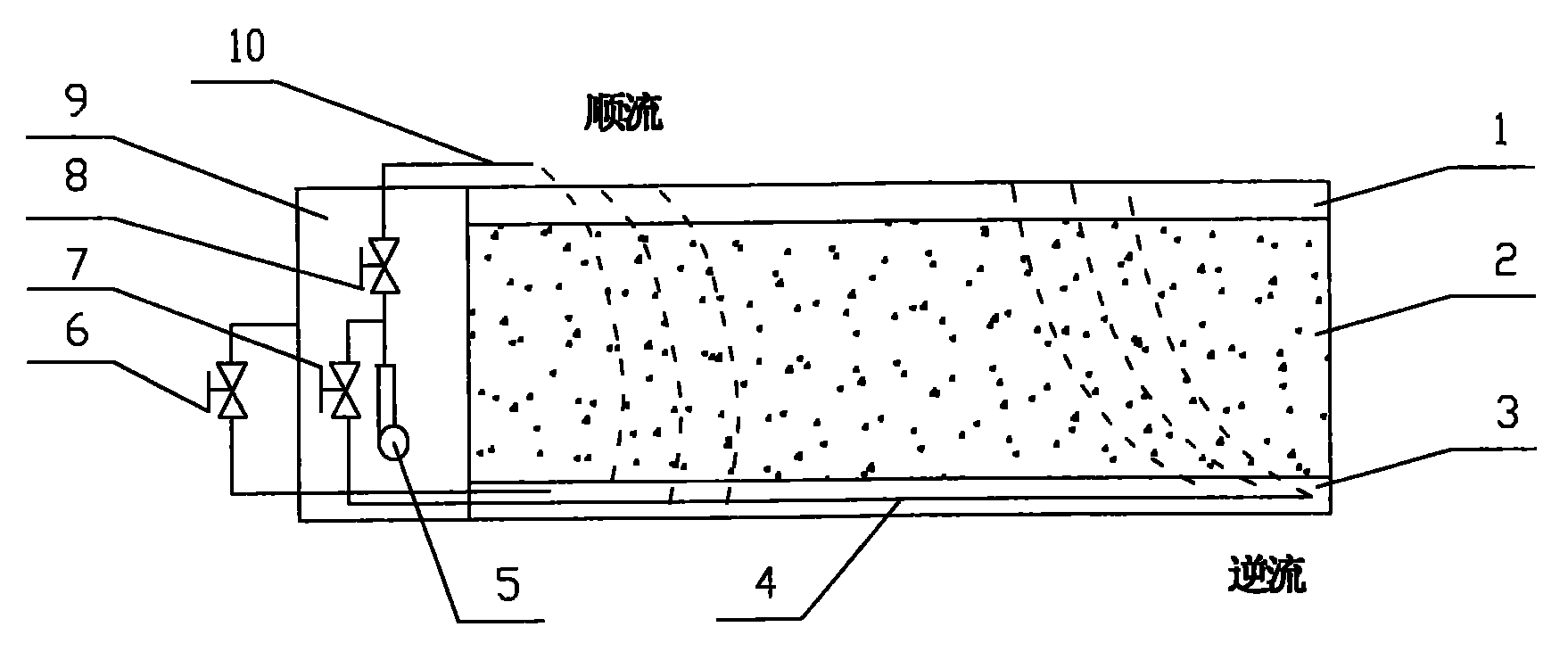 Liquid distributing method in tank leaching process